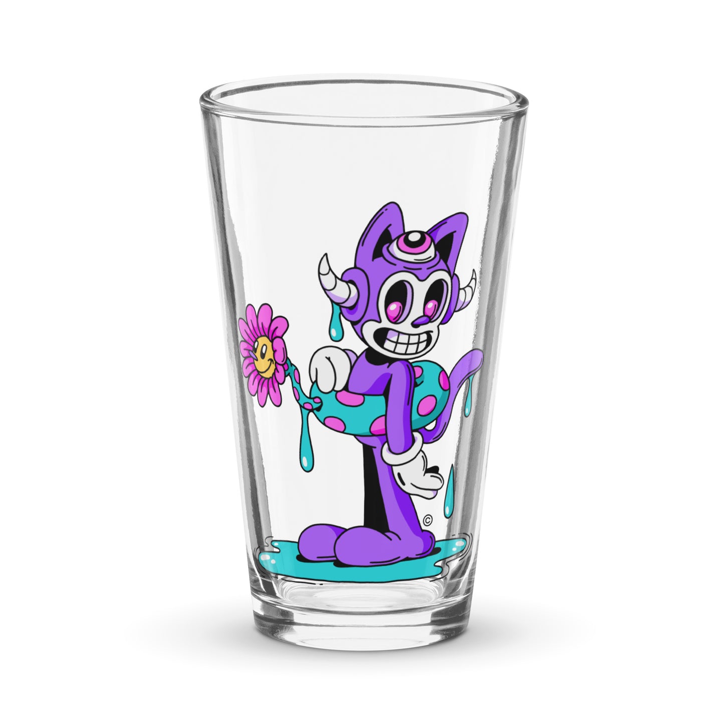 Aqua Buddy pint glass